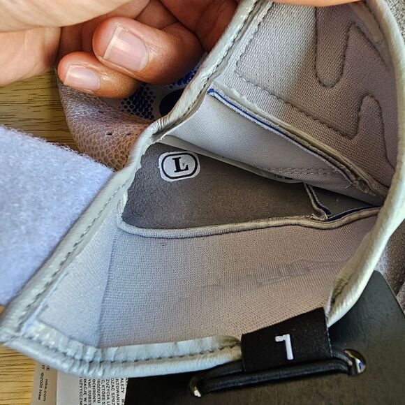 Nike Pitt Panthers Alpha Elite Baseball Batting Gloves XXL Grey Blue Yellow New - Picture 10 of 16